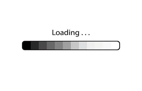 Horizontal Linear Progress Loading Bar Stock-Illustration