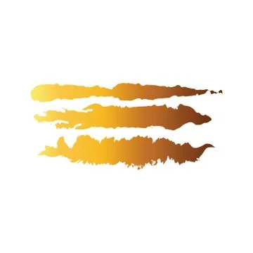 Horizontal lines and waves creative design with brush stroke degradient style Stock Illustration