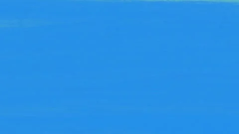 Horizontal lines are painted with a dry blue brush across a green screen. The Видео 344130454