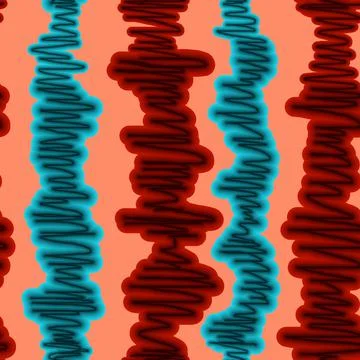 Horizontal lines doodle ornament with parallel brush stripes seamless pattern Stock Illustration