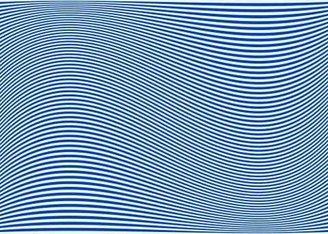 Horizontal lines / stripes pattern or background with wavy, curving distortio Stock Illustration