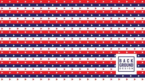 Horizontal lines with triangle shape ornament. American style background de.. Stock-Illustration