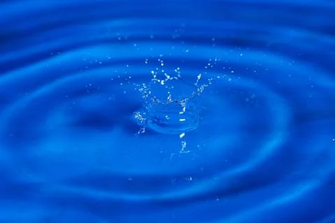 Horizontal macro shot of water drop Stock Photos