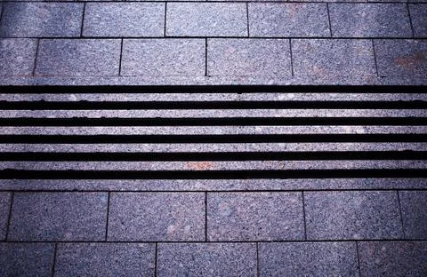 Horizontal marble lines pavement texture Stock Photos