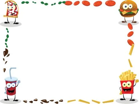 Horizontal menu frame Stock Illustration