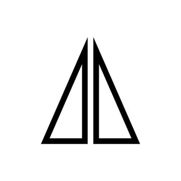 Horizontal Mirror Tool Icon Stock Illustration