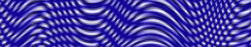 Horizontal mono color abstract vector banner with wavy lines, Stock Illustration