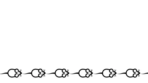 Horizontal Mouse Icons Border Line Stock Footage 336838300