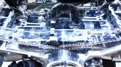 Horizontal Movement Engine Stock Footage 36719284