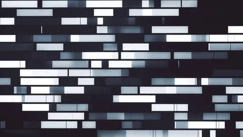 Horizontal movement of rectangular blocks of data 스톡 동영상 70680250