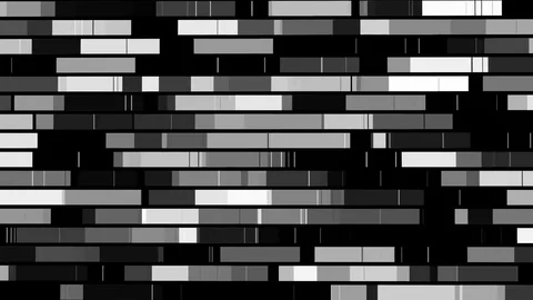 Horizontal movement of rectangular blocks of data 2 Stock Footage 80126737