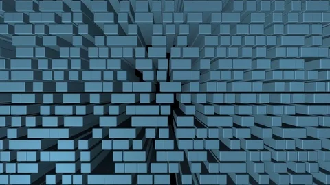 Horizontal movements. cinematic background. moving cubes. Stock Footage 83000161