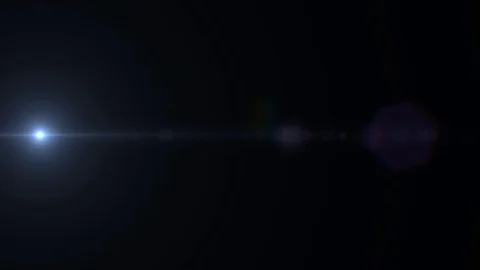 Horizontal Moving lens flare effect on b... | Stock Video | Pond5