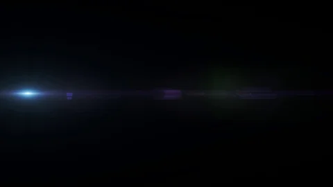 Horizontal Moving lens flare effect on b... | Stock Video | Pond5