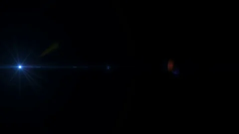 Horizontal Moving lens flare effect on b... | Stock Video | Pond5