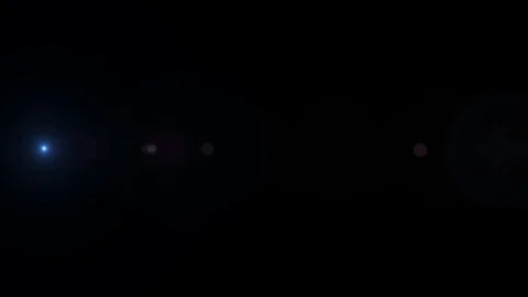 Horizontal Moving lens flare effect on b... | Stock Video | Pond5
