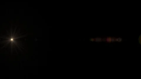 Horizontal Moving lens flare effect on b... | Stock Video | Pond5