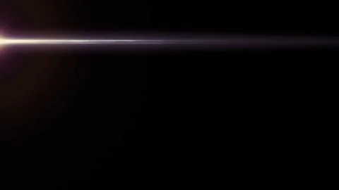 Horizontal moving lights optical lens flares shiny bokeh animation art Stock Footage 84638422