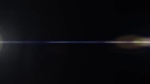 Horizontal moving lights optical lens flares shiny bokeh animation art Stock Footage 84640465