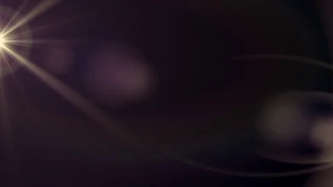 Horizontal moving lights optical lens flares shiny bokeh animation art Video stock 84643617