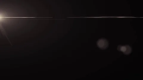 Horizontal moving lights optical lens flares shiny bokeh animation art Stock Footage 84736834
