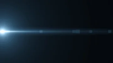Horizontal moving lights optical lens flares shiny bokeh animation art Stock Footage 85552112