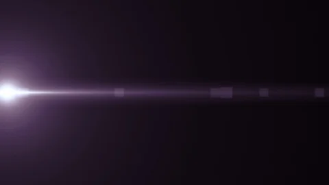 Horizontal moving lights optical lens flares shiny bokeh animation art Stock Footage 85552210