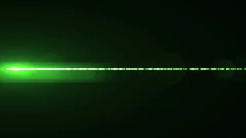 Horizontal moving lights optical lens flares shiny bokeh animation art Stock Footage 85555955