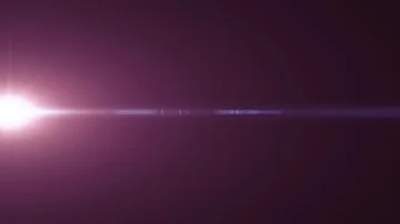 Horizontal moving lights optical lens flares shiny bokeh animation art Stock Footage 85567404