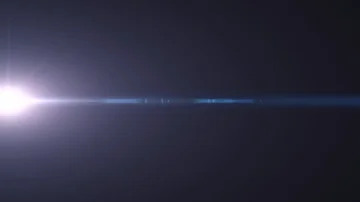 Horizontal moving lights optical lens flares shiny bokeh animation art Stock Footage 85567730