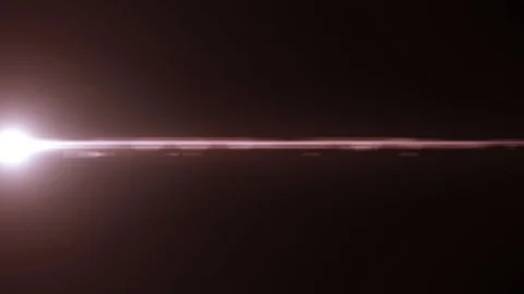 Horizontal moving lights optical lens flares shiny bokeh animation art Stock Footage 85570879