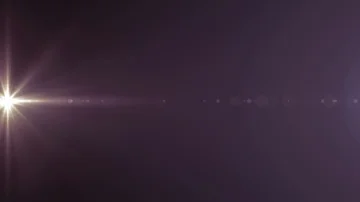 Horizontal moving lights optical lens flares shiny bokeh animation art Stock Footage 85642280