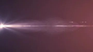 Horizontal moving lights optical lens flares shiny bokeh animation art Stock Footage 85642835