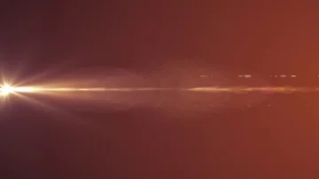 Horizontal moving lights optical lens flares shiny bokeh animation art Stock Footage 85643675