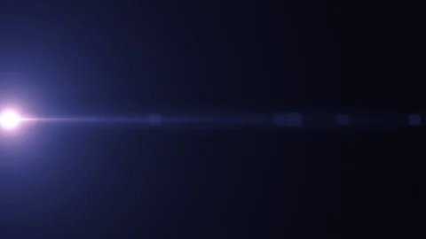 Horizontal moving lights optical lens flares shiny bokeh animation art Stock-Footage 85658530