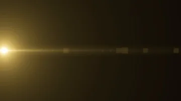 Horizontal moving lights optical lens flares shiny bokeh animation art Video stock 85658622