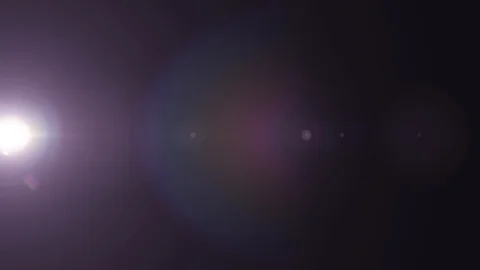 Horizontal moving lights optical lens flares shiny bokeh animation art Stock Footage 85976326