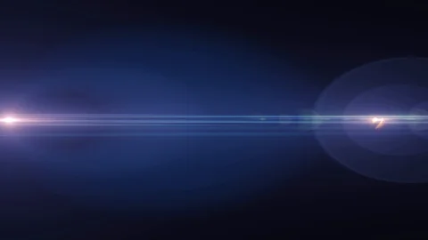 Horizontal moving lights optical lens flares shiny bokeh animation art Video stock 85976660