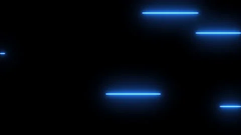 Horizontal moving lines with glow effect. 4K video Stock Footage 149149464