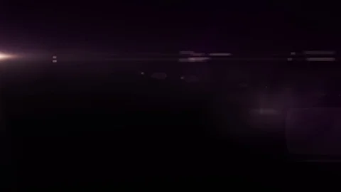 Horizontal moving pink lights optical lens flares shiny animation art background Stock Footage 83422214