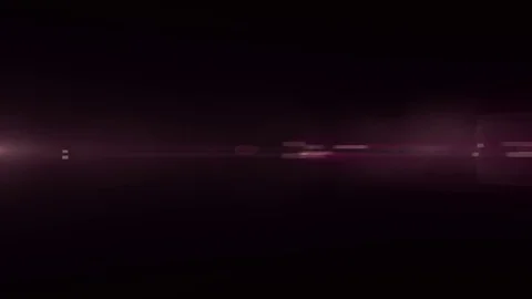 Horizontal moving purple lights optical lens flares shiny animation art Video stock 83422648