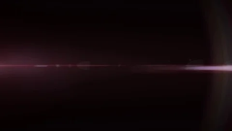 Horizontal moving red lights optical lens flares shiny animation art background Stock Footage 83358247