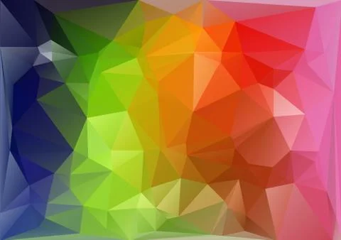 Horizontal multicolor low-poly vector Stock Illustration