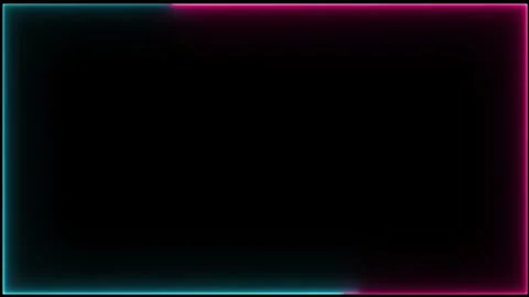 Horizontal neon line animation moving from left to right on black screen. Stock Footage 327757092