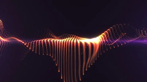 Horizontal Neon Lines in a 3D animation Stock Footage 233741837