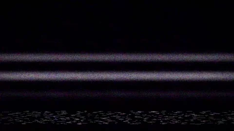 Horizontal noisy stripes on the old screen. Video stock 136361036