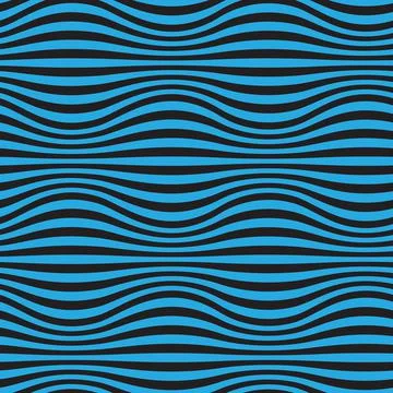 Horizontal optical lines seamless vector pattern. イラスト素材