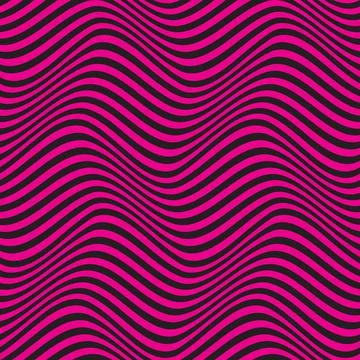 Horizontal optical lines seamless vector pattern. イラスト素材