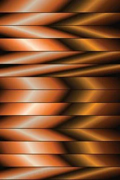 Horizontal orange and brown gradient bands create modern abstract background. Stock-Illustration