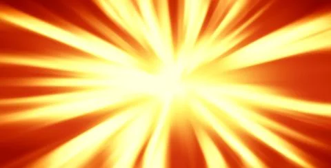 Horizontal orange sun rays abstraction background 스톡 일러스트